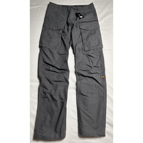 G-Star Rovic Zip 3D Regular Tapered Grey Cargo Pants Ripstop Mens 29/32 NWT New